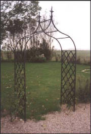 wrought iron garden arch
