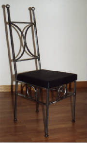 wrought iron chair