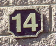 wrought iron house number