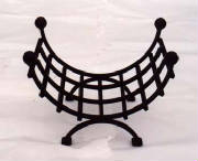 wrought iron log basket